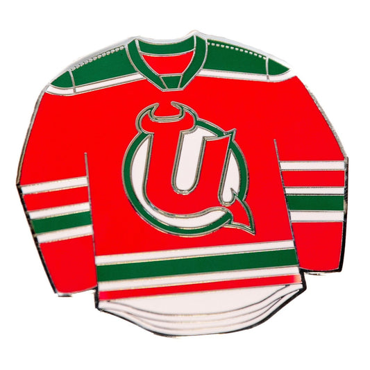 Utica Devils Red Throwback Adult Replica Jersey – Utica Comets and