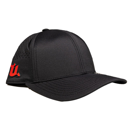 Utica Comets Black Branded Bills Side U Logo Trucker Hat