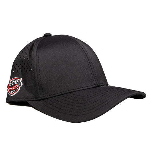 Utica Comets Black Branded Bills Side Shield Trucker Hat