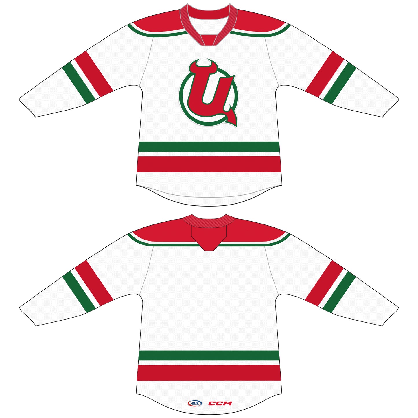 Utica Devils White Throwback YOUTH Replica Jersey *ONLINE ONLY*